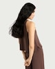 image 3 of F&F CoolEase™ Modal Rich Sleeveless Pyjama Top in Chocolate