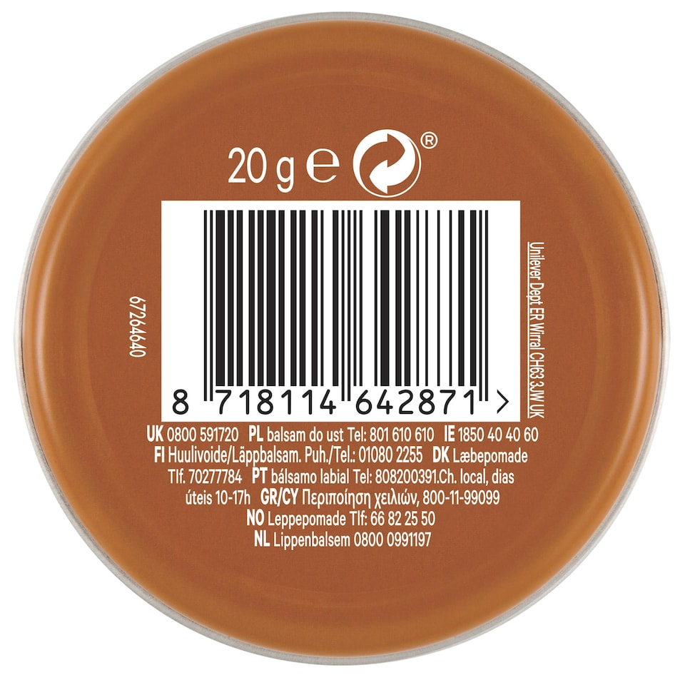 image 1 of Vaseline Lip Therapy Cocoa 20G