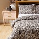 image 4 of Cosmo Living Mono Sketch Leaf Duvet Set Super King