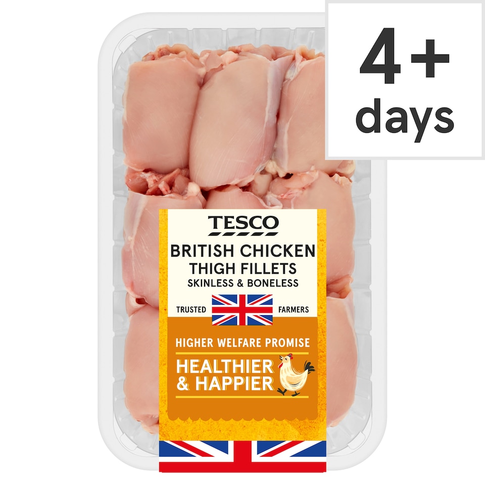 Tesco British Chicken Thigh Fillets 1Kg