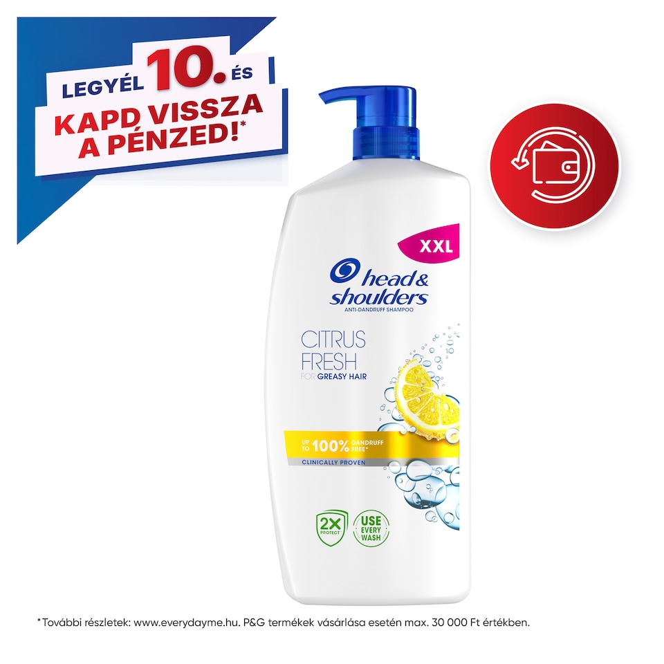 image 1 of Head & Shoulders Citrus Fresh Anti Dandruff Shampoo for greasy hair 800ml Pump. Daily Use