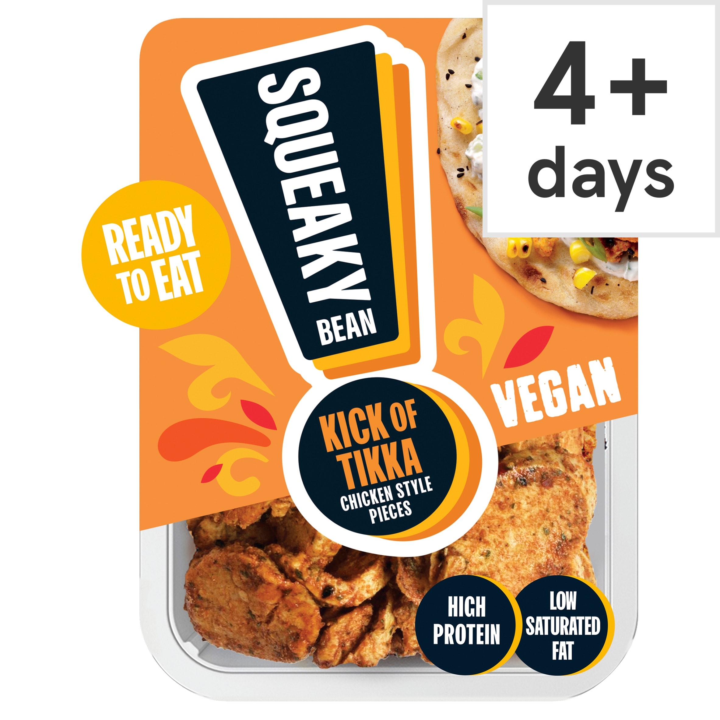 Squeaky Bean Ready To Eat Chicken Style Pieces - Kick Of Tikka 130g