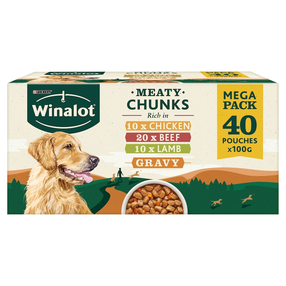 image 1 of Winalot Dog Food Meat Selection In Gravy 40X100g
