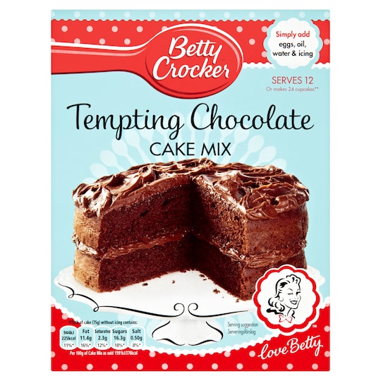 Betty Crocker Chocolate Cake Mix 425G Tesco Groceries betty-crocker-chocolate-cake-mix-425g-tesco-groceries