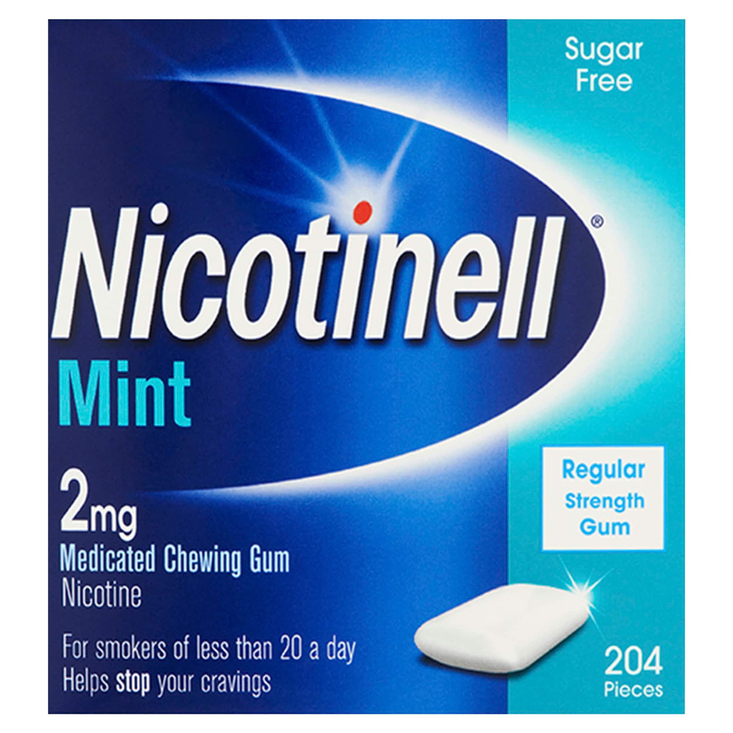 Nicotinell Stop Smoking Aid 2mg Medicated Chewing Gum - Mint 204s