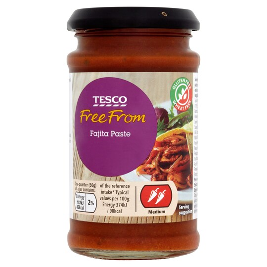 Tesco Free From Fajita Paste 200G Tesco Groceries
