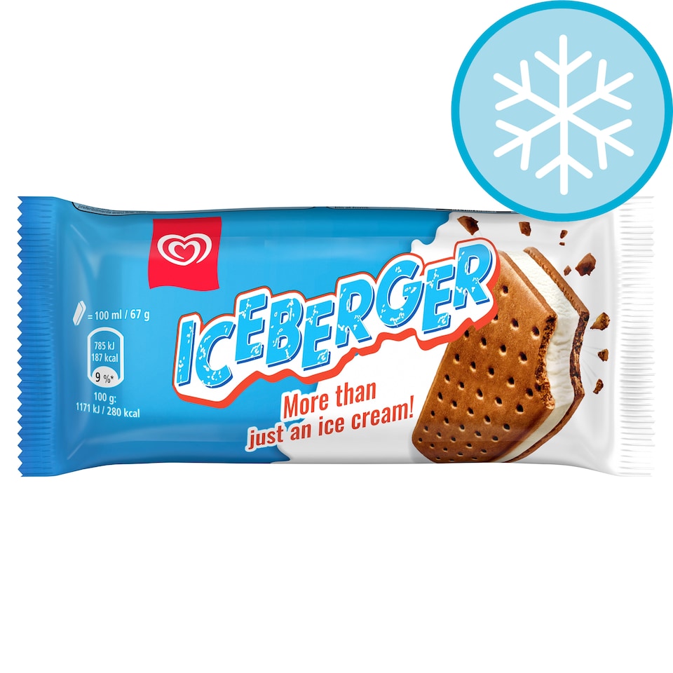 HB ICEBERGER ICE CREAM SANDWICH 100ML