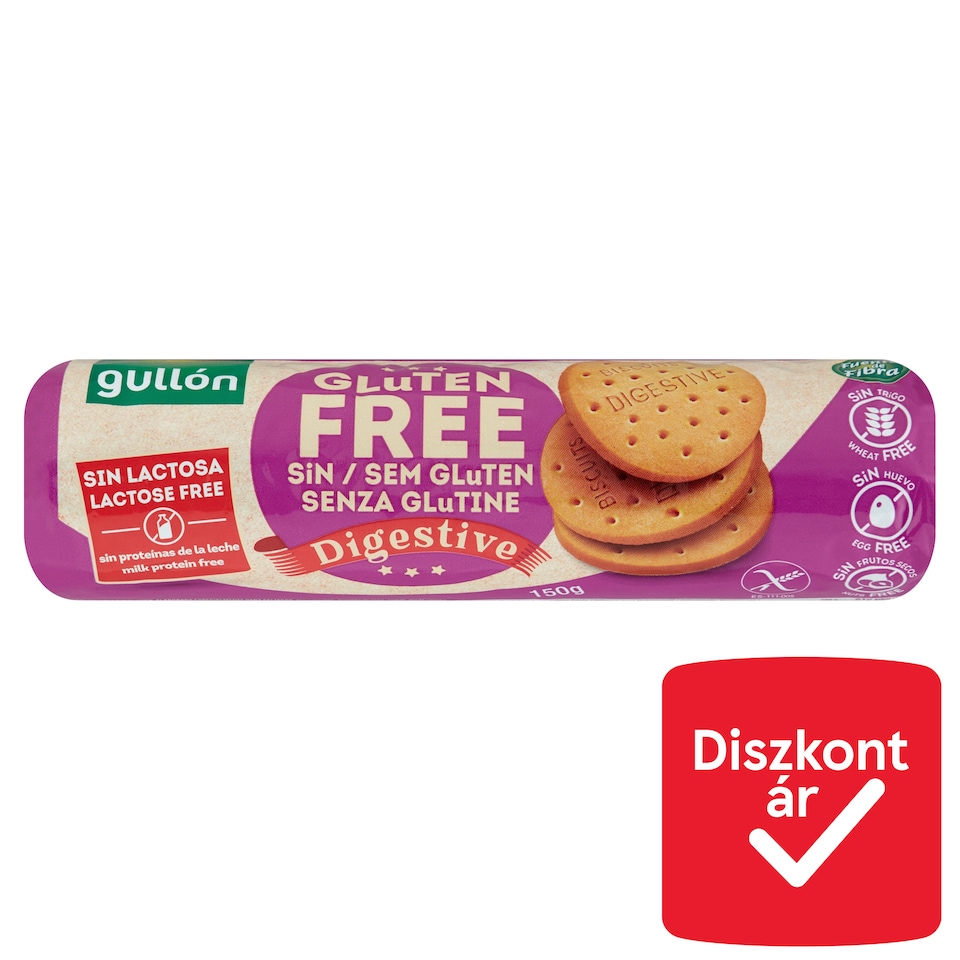 Gullón gluténmentes keksz 150 g  1. kép