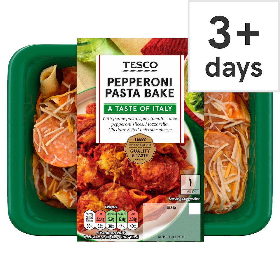 Tesco Pepperoni Pasta Bake 400G