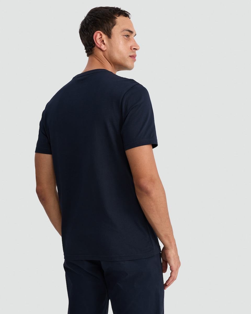 image 1 of Gavin & Stacey Step Into Christmas T-Shirt in Navy