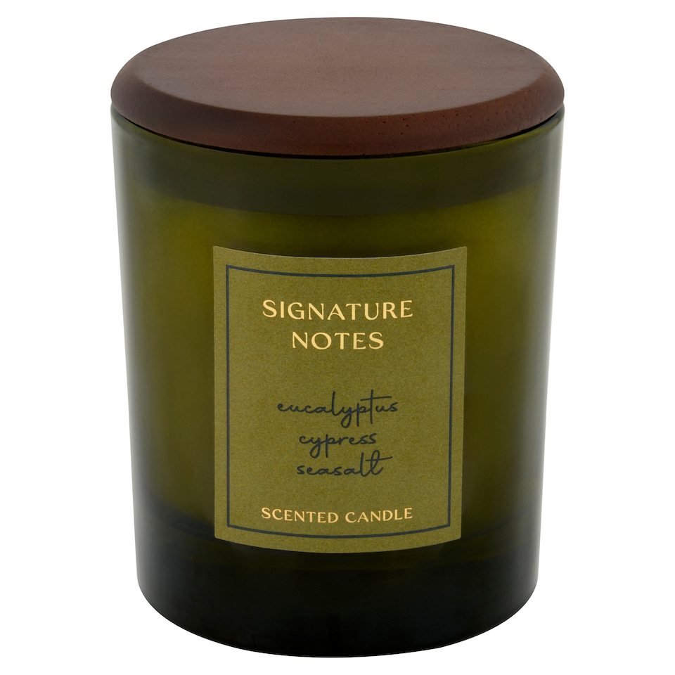 image 1 of F&F Home Signature Notes Candle Eucalyptus, Cypress & Seasalt 200g