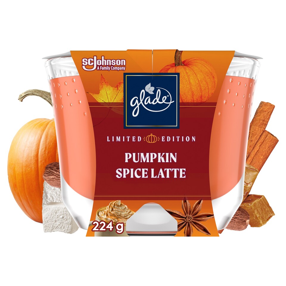 image 1 of Glade Pumpkin Spice Latte Candle 224G