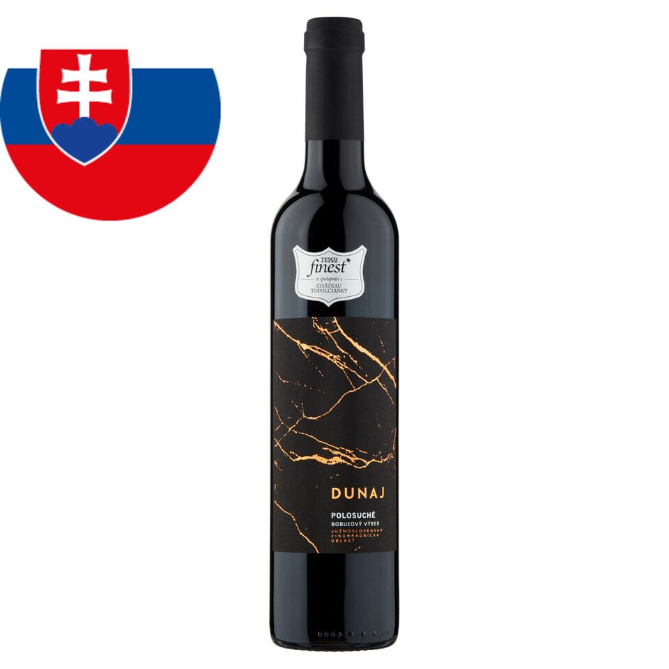 Tesco Finest Dunaj červené víno polosuché 500 ml