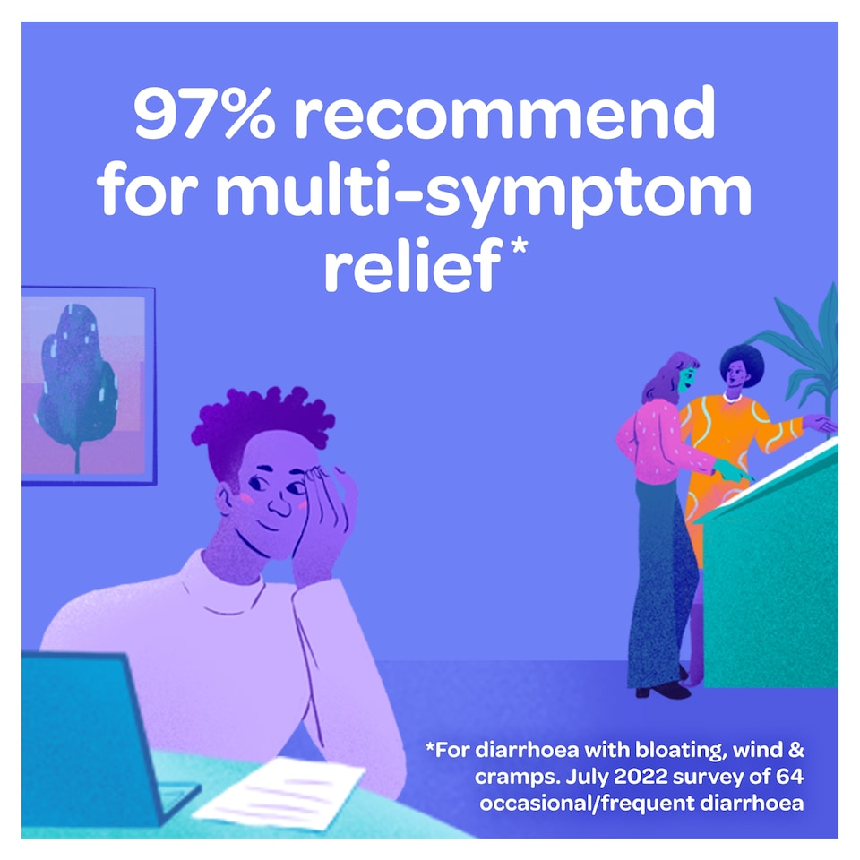 image 1 of Imodium Dual Action Relief From Diarrhoea 6 s