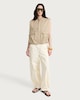 image 2 of F&F Bubble Hem Zip Up Gilet in Neutral