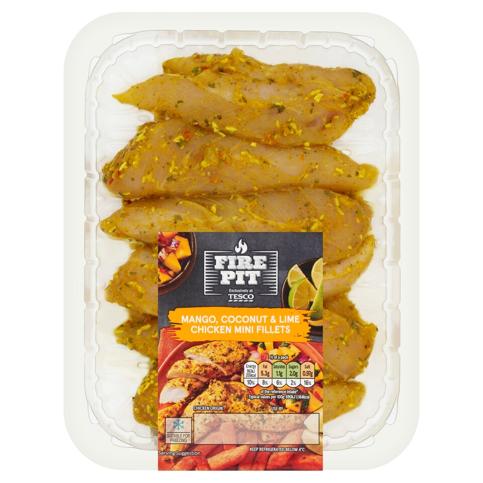 Tesco Firepit Mango Coconut & Lime Chicken Fillets 300G
