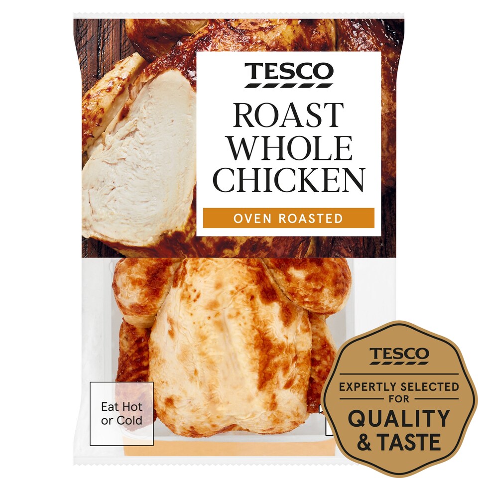 Tesco Whole Roast Chicken 1Kg Tesco Groceries