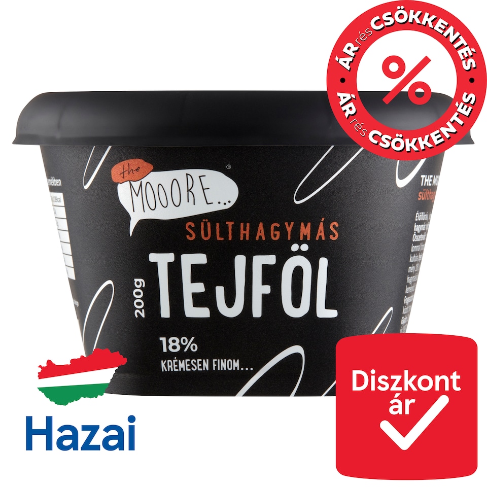 The Mooore sülthagymás tejföl 18% 200 g