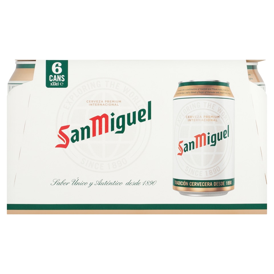 San Miguel Premium Lager 6X33cl Can