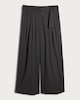 image 4 of F&F Pinstripe Wide Leg Belted Trousers in Grey