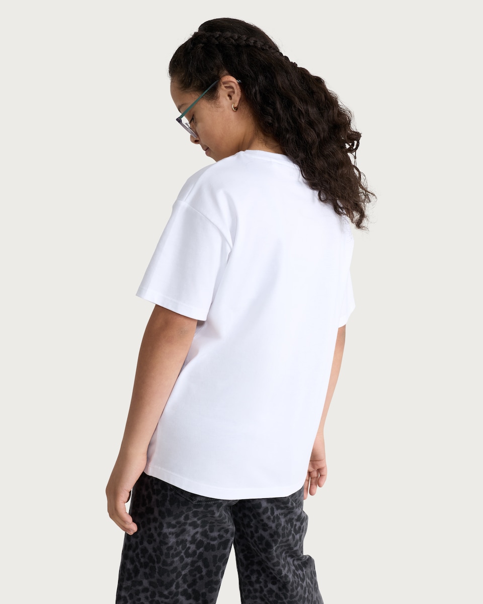 image 1 of F&F Girls Pure Cotton K-Pop Is My Vibe Slogan T-Shirt in White