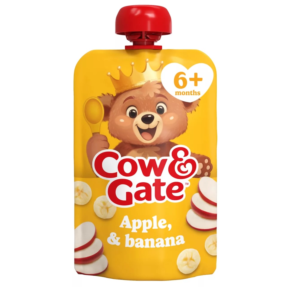 image 1 of Cow & Gate Pouches Apple Banana 100g