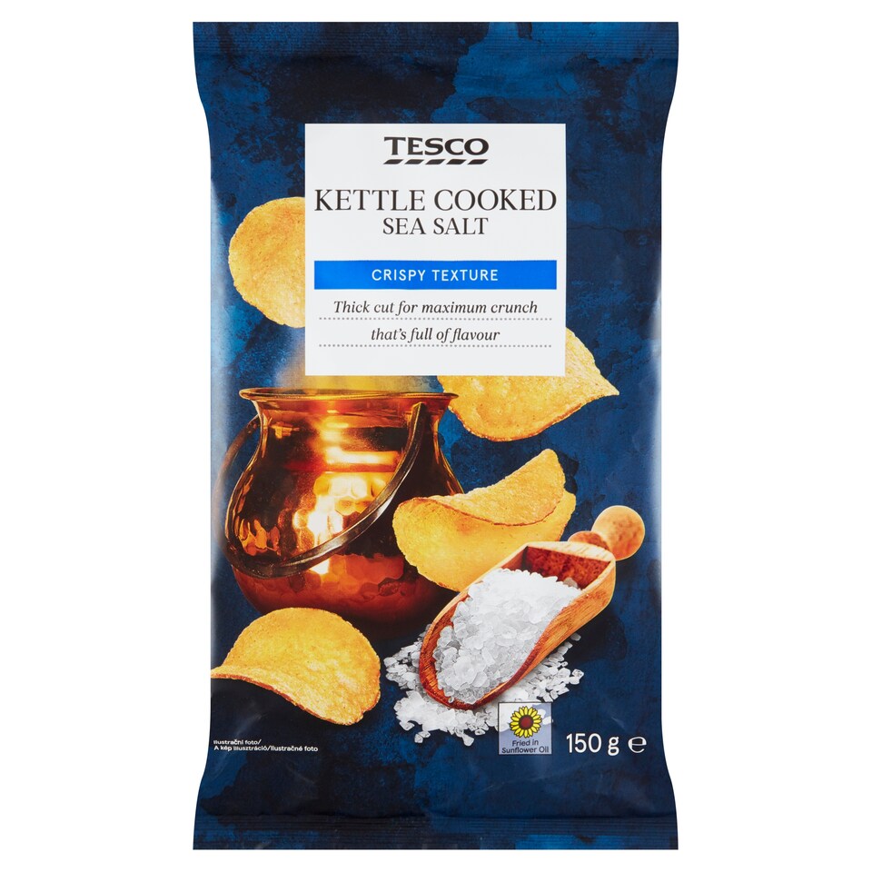 Tesco Sea Salted Potato Chips 150 g