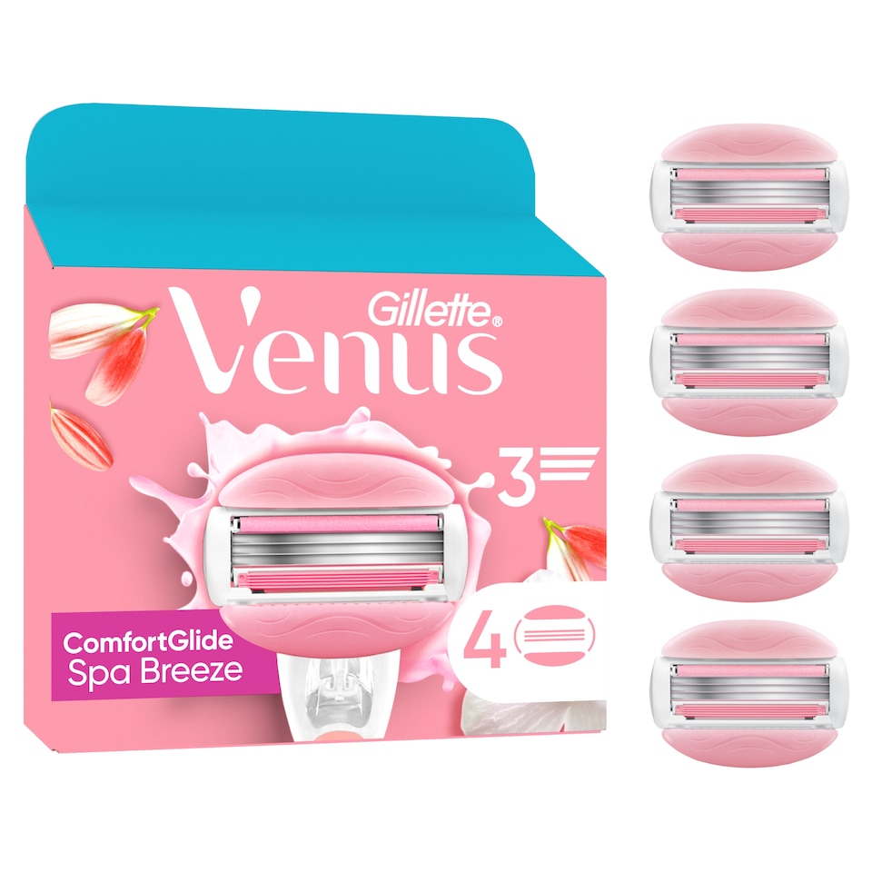 image 1 of Gillette Venus Comfort Glide Razor Blades 4 Pack