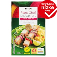 Tesco Plant Chef Tofu údené dymom z bukového dreva 180 g