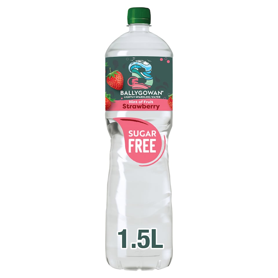 Ballygowan Hint of Fruit Strawberry Sugar Free Flavoured Sparkling Water 1.5 Litre