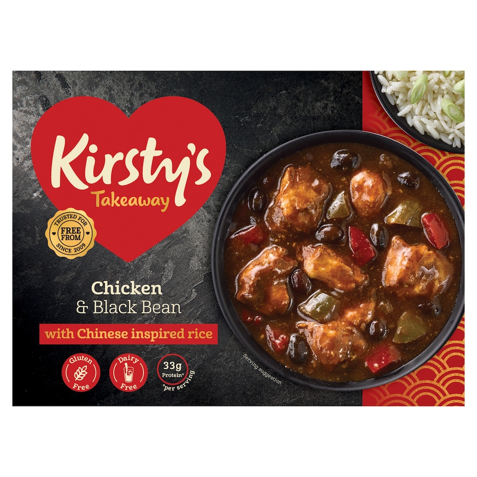 Kirsty's Takeaway Chicken & Black Bean with Chinese inspired Rice 450g