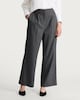image 3 of F&F Pinstripe Wide Leg Trousers in Grey