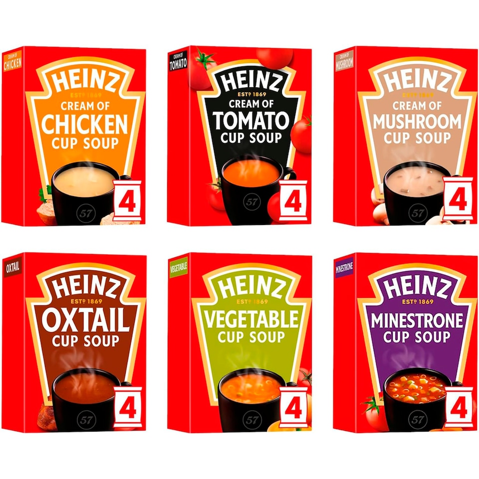 image 1 of Heinz Cream Of Tomato Cup Soup 4 Pack 88G