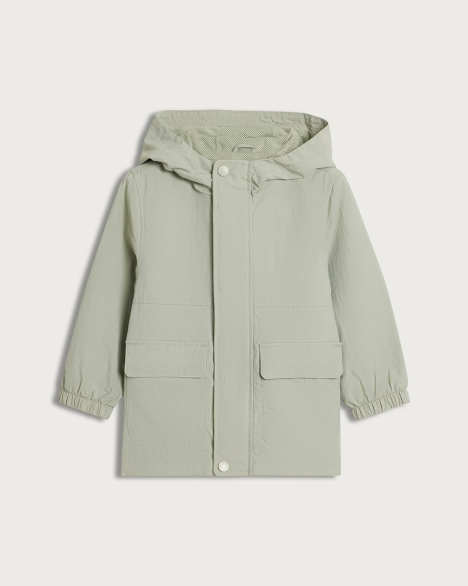 image 1 of F&F Boys Hooded Jacket in Green
