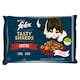 image 1 of Felix Tasty Shreds Cat Pouches Beef, Chicken in Juice 4 x 80g