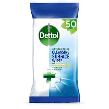 Dettol Antibacterial Multi Surface Cleaning Wipes 50 Pack