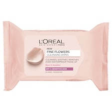 L'oreal Fine Flowers Cleansing Wipes Dry Sensitive 25S