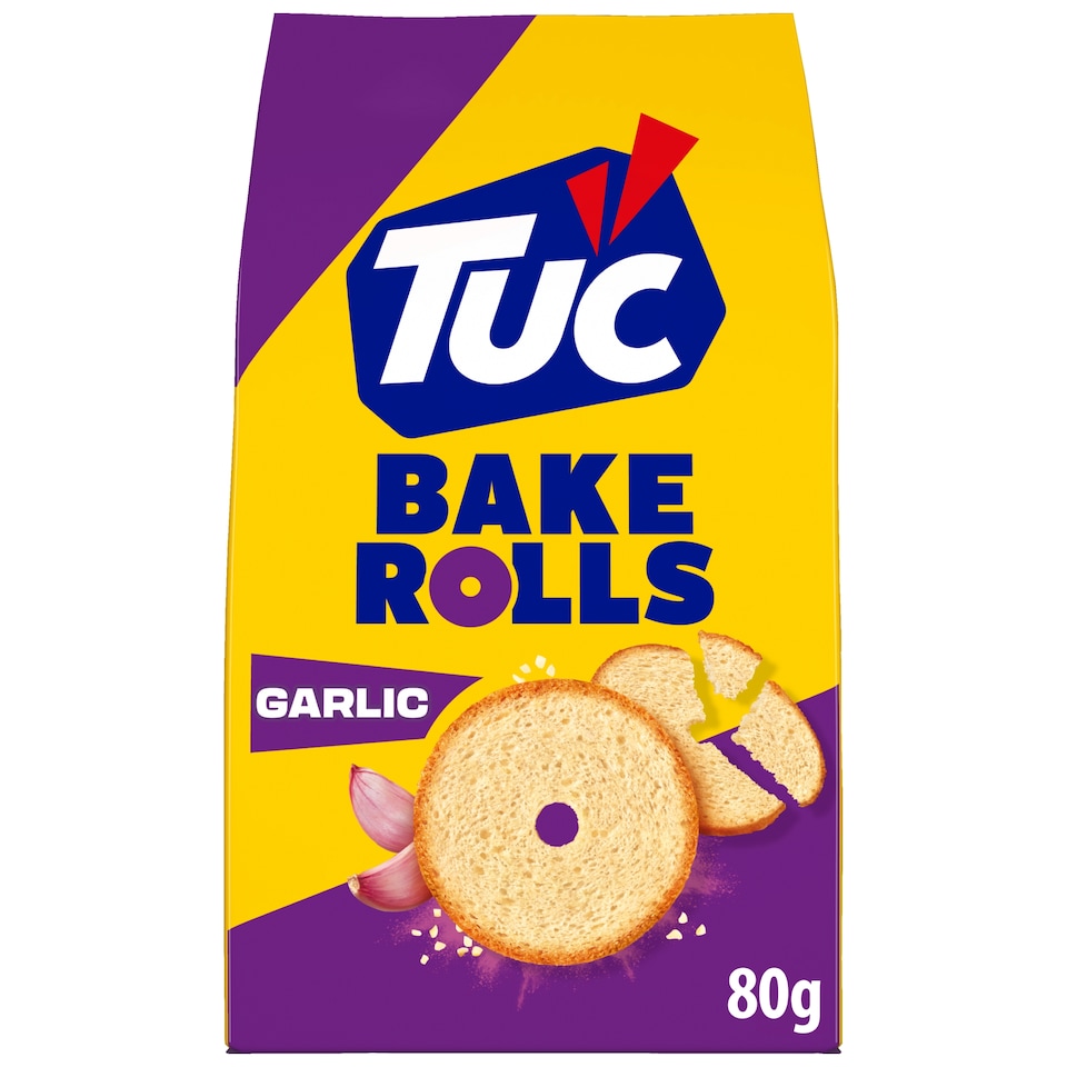 TUC Bake Rolls příchuť Česnek 80g