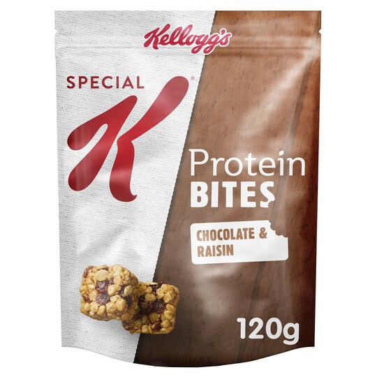 Kellogg's Special K Protein Bites Chocolate & Raisin 120G Tesco Groceries