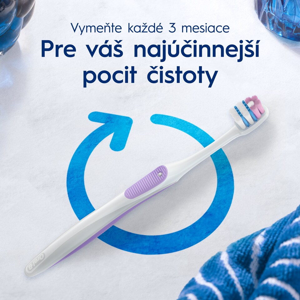 image 1 of ORAL-B PRO-SENSI CLINICAL Manual Toothbrush – Gentle Clean – Extra Soft Bristles, 2