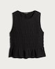 image 4 of F&F Textured Sleeveless Smock Top in Black