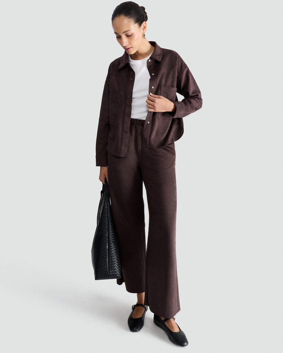 image 1 of F&F Check Cropped Jacket in Black
