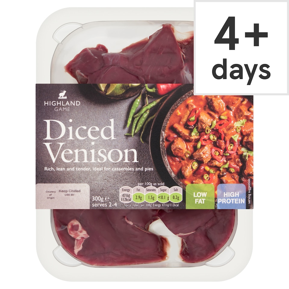 Highland Game Diced Venison 300G