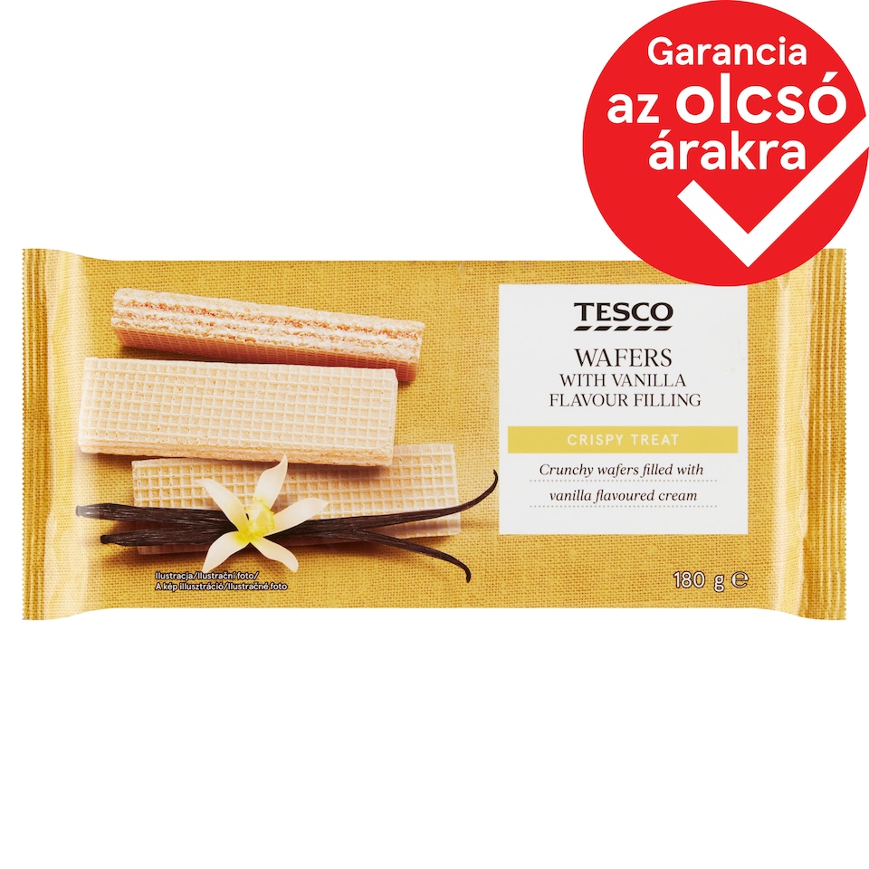 Tesco ostya vaníliaízű töltelékkel 180 g