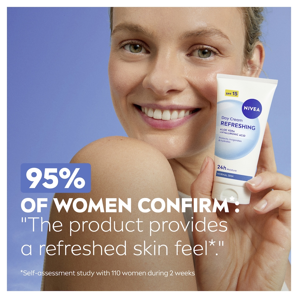 image 1 of NIVEA Refreshing Day Cream Moisturiser SPF15 Normal Skin 50ml