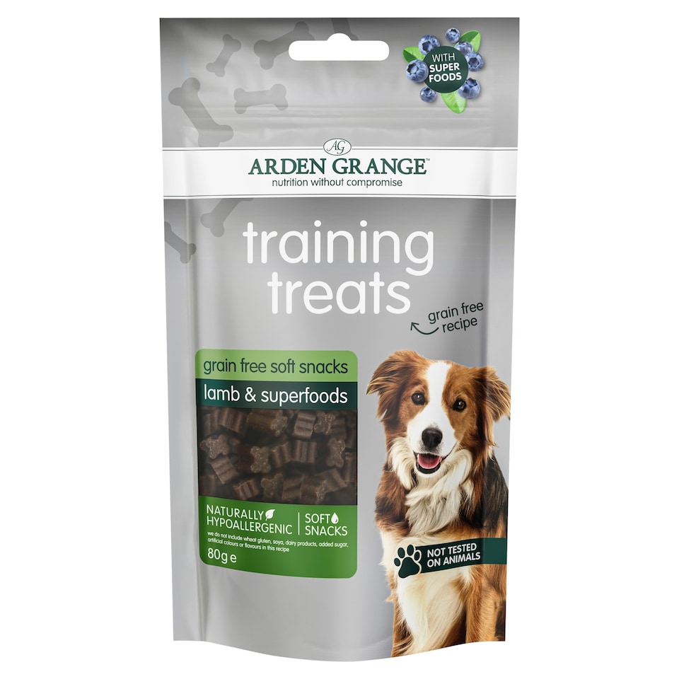 Arden Grange Grain Free Soft Snacks Training Treats - Lamb & Superfoods 80g