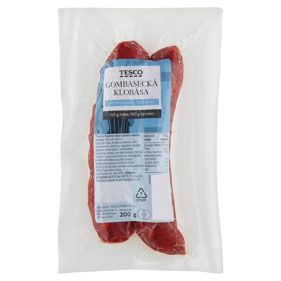 Tesco Gombasecká klobása 200 g