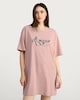 image 1 of F&F Pure Cotton Amour Print Short Sleeved Nightdress in Multi Pink