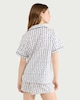 image 3 of F&F Pure Cotton Floral Print Revere Short Pyjama Set in Multi Blue