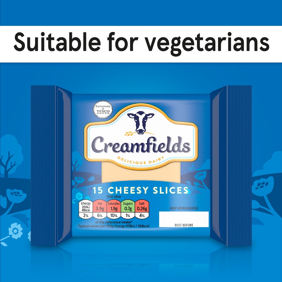 image 1 of Creamfields Cheese Slices 15 Pack 255g
